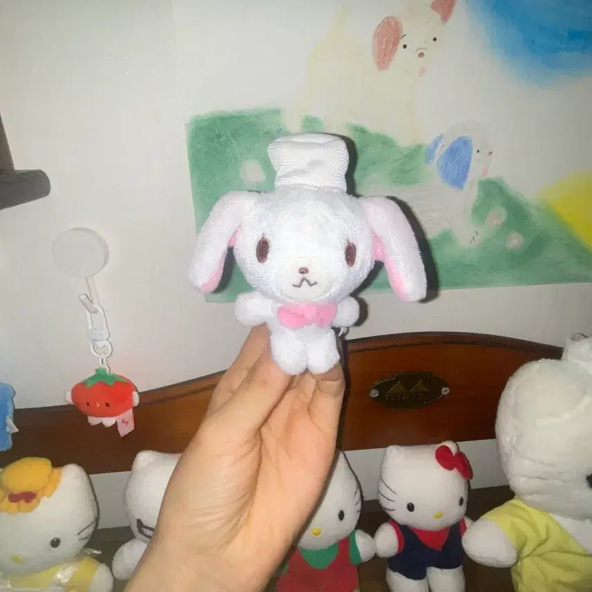 [BUNJANG] Sugabunnies Shiro Usagi Classic 2007 Mini Plush / 레어! 2007 일본 고전 슈가바니즈 시로우사 인형 똥사이즈 미니 소형