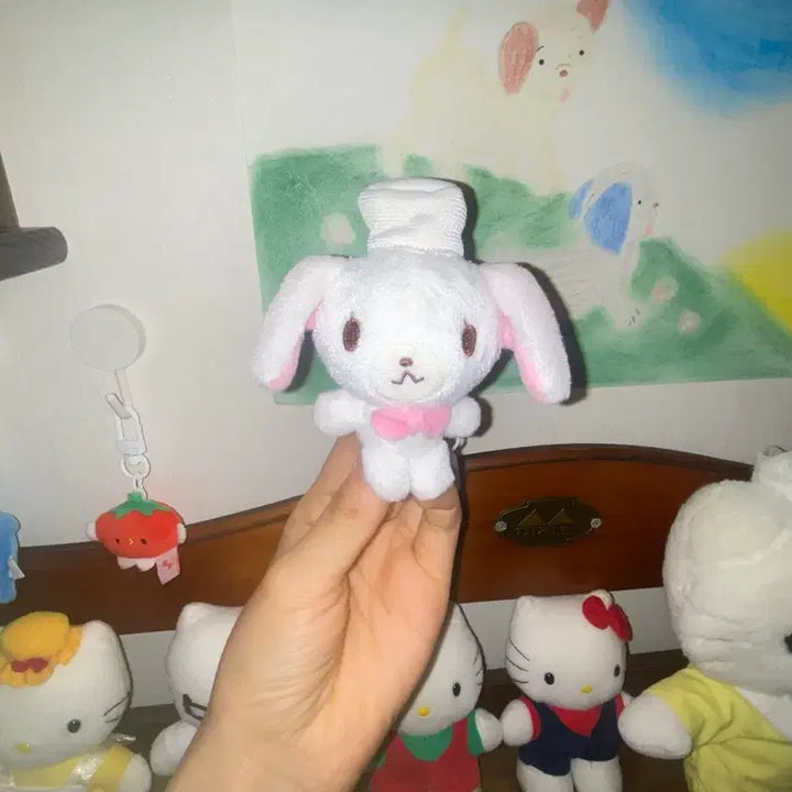 [BUNJANG] Sugabunnies Shiro Usagi Classic 2007 Mini Plush / 레어! 2007 일본 고전 슈가바니즈 시로우사 인형 똥사이즈 미니 소형