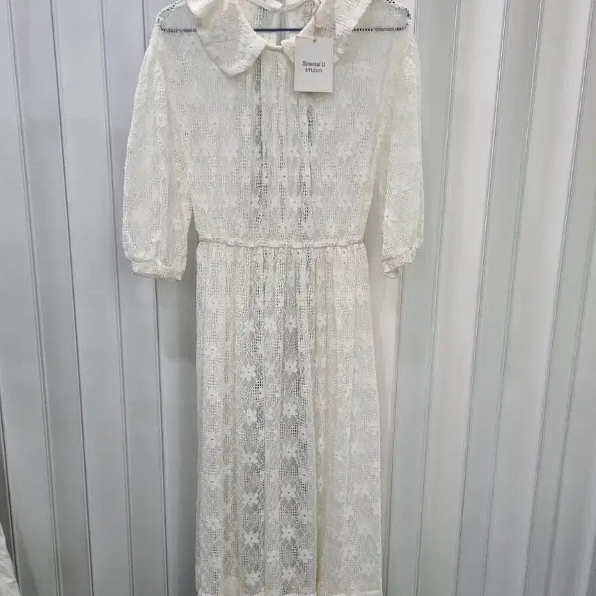 [BUNJANG] Special U Studio Lace Long Dress / Special U Studio 새상품 레이스 롱 원피스