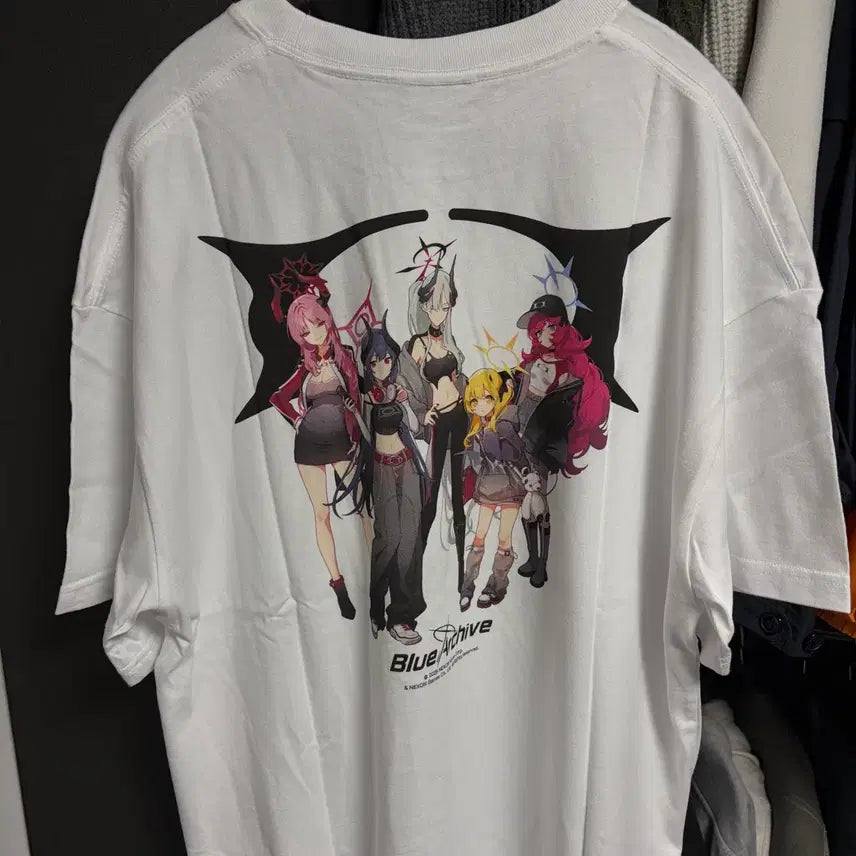 [BUNJANG] Critic Blue Archive Logo T-Shirt White (L) / 새상품(L)크리틱 블루아카이브 로고 반팔티셔츠 화이트