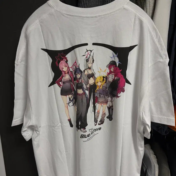 [BUNJANG] Critic Blue Archive Logo T-Shirt White (L) / 새상품(L)크리틱 블루아카이브 로고 반팔티셔츠 화이트