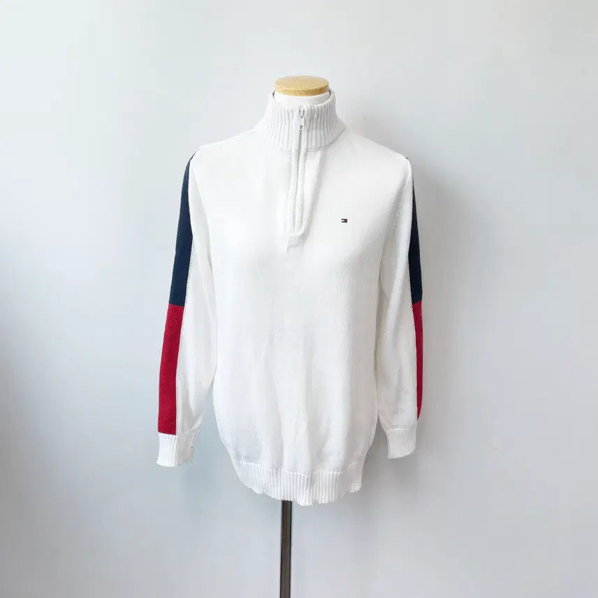 [BUNJANG] Tommy Hilfiger Junior Half-Zip Knit Sweater / 타미힐피거 쥬니어 하프집업니트 16-18 진스센스
