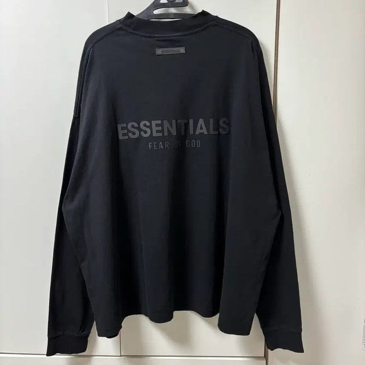 [SOLD OUT] 피어오브갓 에센셜 남성 긴팔 티셔츠 블랙