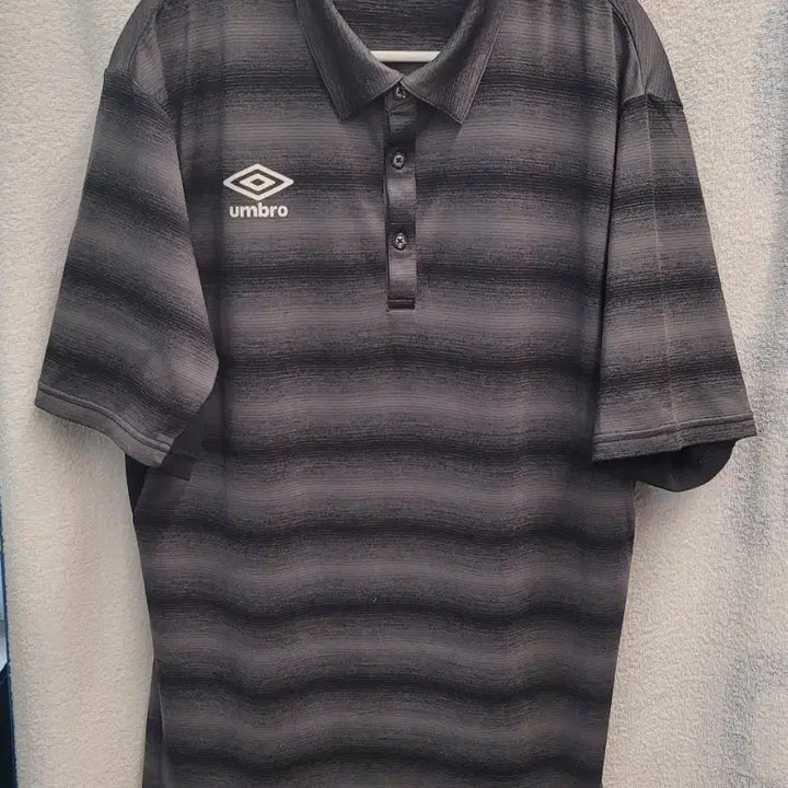 [BUNJANG] Umbro Stripe Short Sleeve Polo T-Shirt / 엄브로 스트라이프 반팔 폴로티