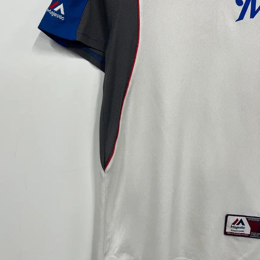 [BUNJANG] Majestic 85 Lettering Printing Baseball Short-Sleeve Jersey / [95] 마제스틱 85 레터링 프린팅 야구 유니폼 반팔 저지