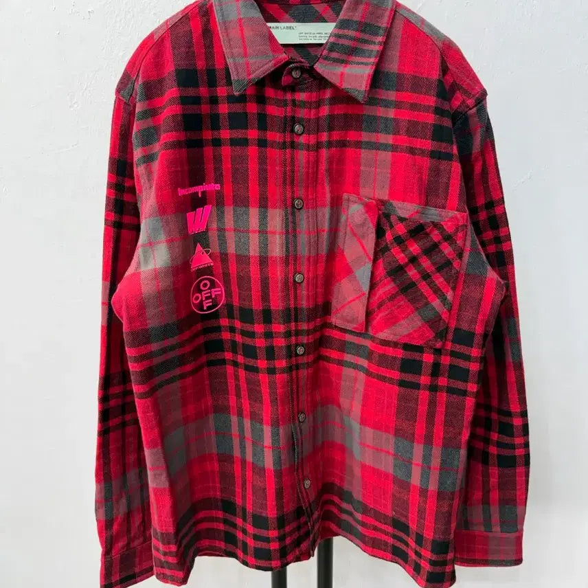 [BUNJANG] Off-White 19SS Mariana Flannel Shirt XL / 정품) 오프화이트 19ss 마리아나 플란셀 셔츠 XL