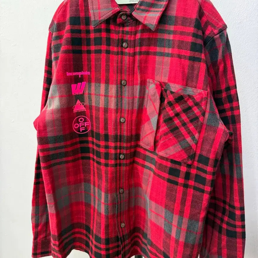 [BUNJANG] Off-White 19SS Mariana Flannel Shirt XL / 정품) 오프화이트 19ss 마리아나 플란셀 셔츠 XL