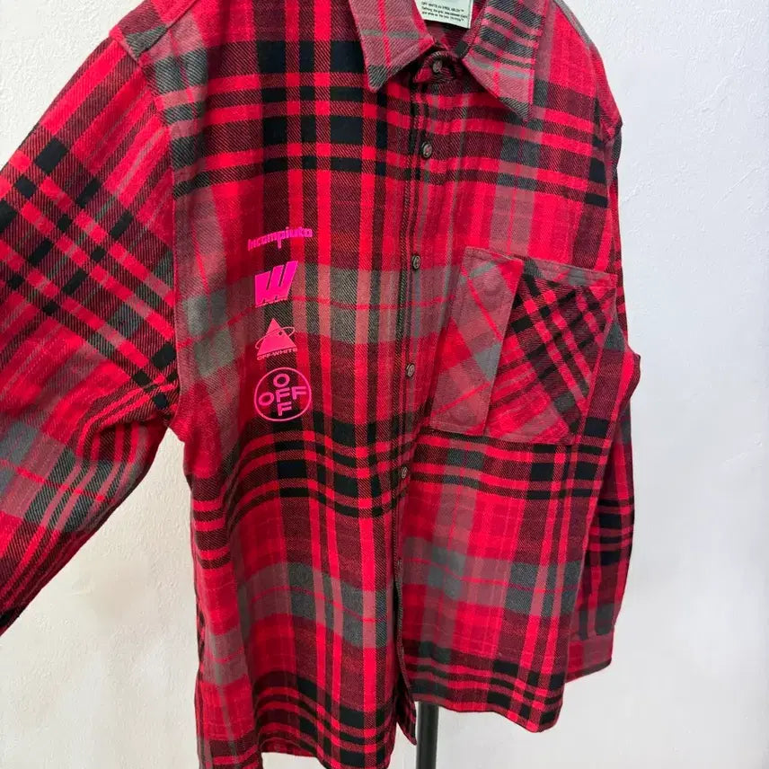 [BUNJANG] Off-White 19SS Mariana Flannel Shirt XL / 정품) 오프화이트 19ss 마리아나 플란셀 셔츠 XL