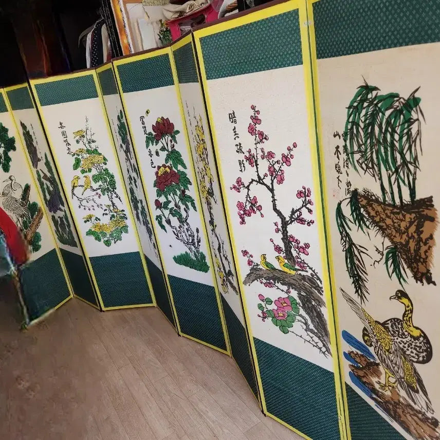 [BUNJANG] Antique Eight-Panel Folding Screen / 오래된 옛날 8폭 병풍