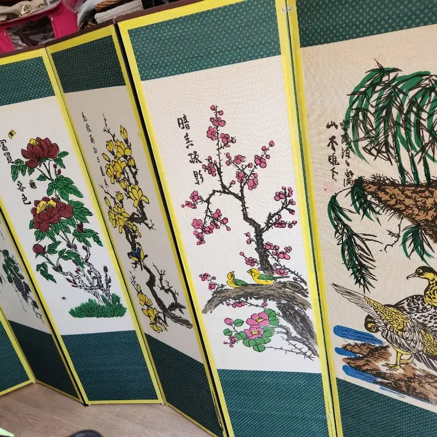 [BUNJANG] Antique Eight-Panel Folding Screen / 오래된 옛날 8폭 병풍