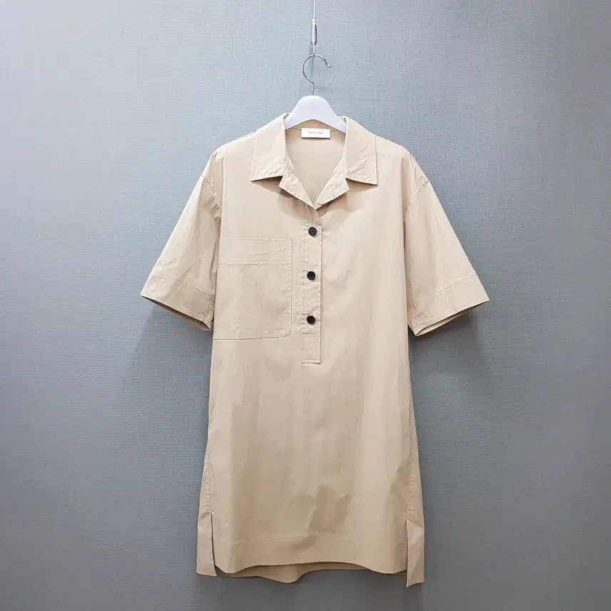 [BUNJANG] KUHOplus 2021 Open Collar Mini Dress Size S / 구호플러스 2021 오픈카라 미니 원피스 1사이즈