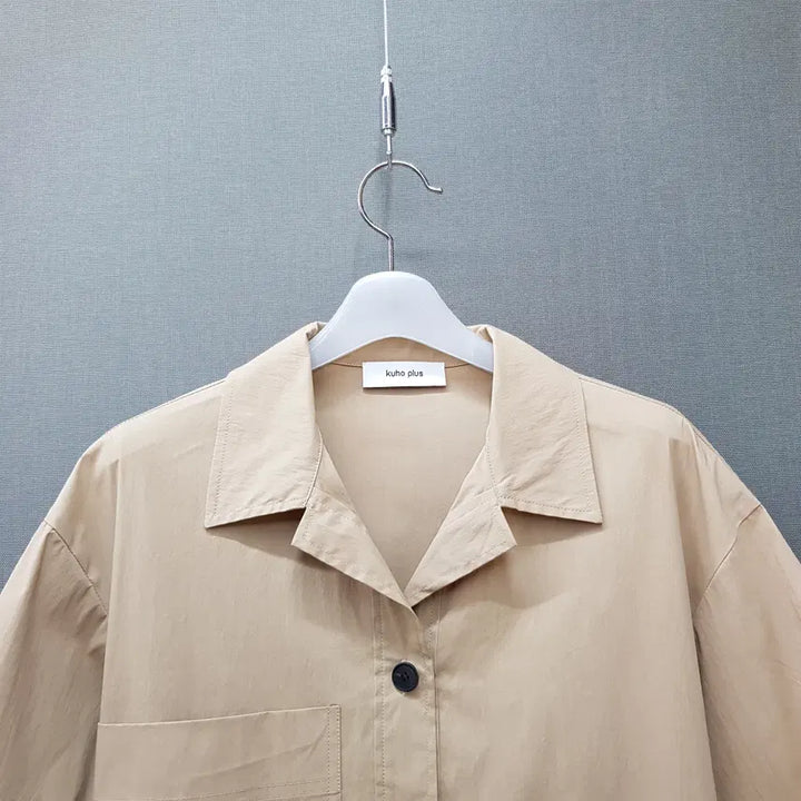 [BUNJANG] KUHOplus 2021 Open Collar Mini Dress Size S / 구호플러스 2021 오픈카라 미니 원피스 1사이즈