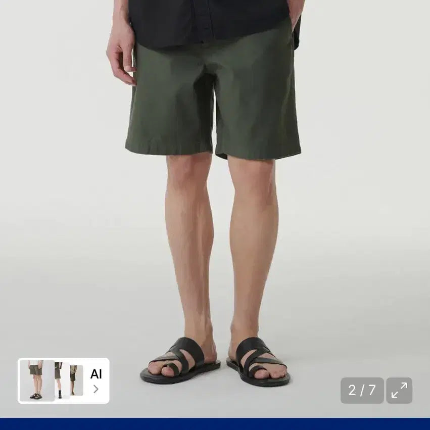 [BUNJANG] Musinsa Standard Black Satin Officer Shorts / [새상품] 무신사스탠다드 백 사틴 오피서 쇼츠