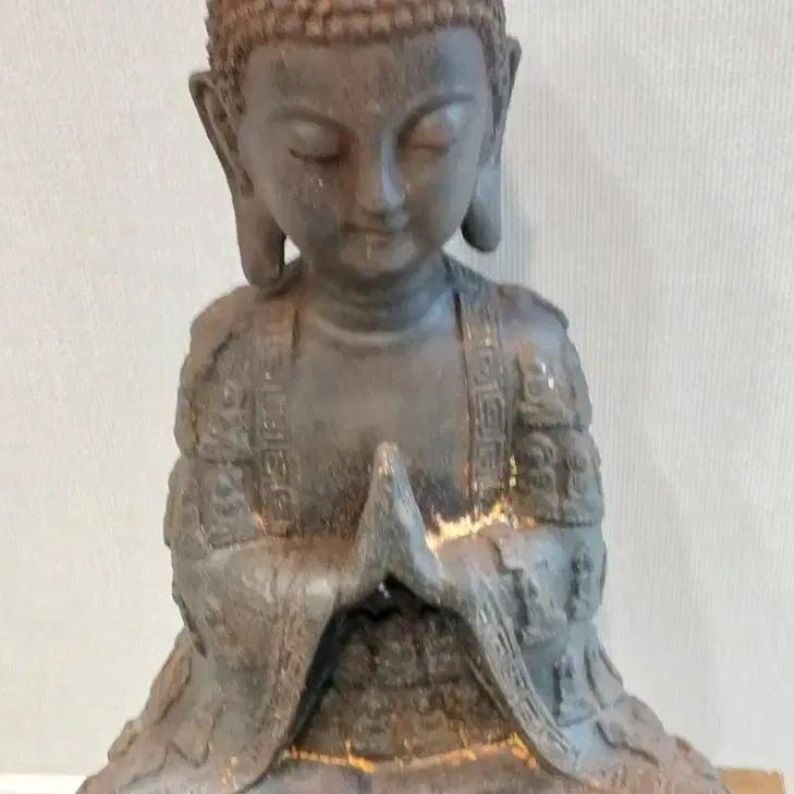 [BUNJANG] Antique Cast Iron Buddha Statue / 오래된무쇠불상