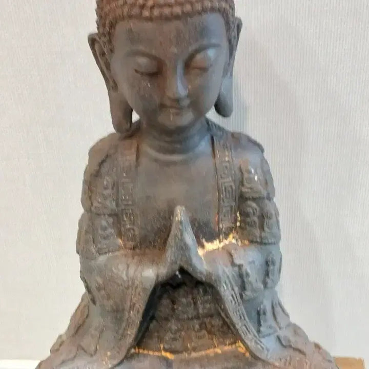 [BUNJANG] Antique Cast Iron Buddha Statue / 오래된무쇠불상