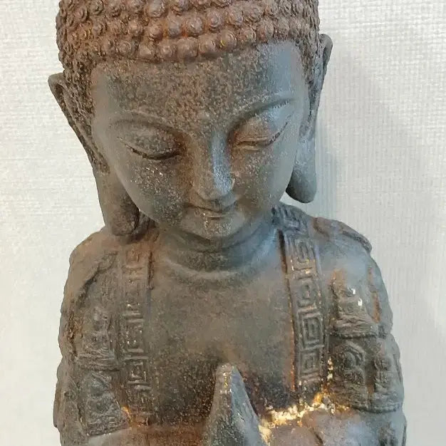 [BUNJANG] Antique Cast Iron Buddha Statue / 오래된무쇠불상