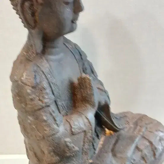 [BUNJANG] Antique Cast Iron Buddha Statue / 오래된무쇠불상