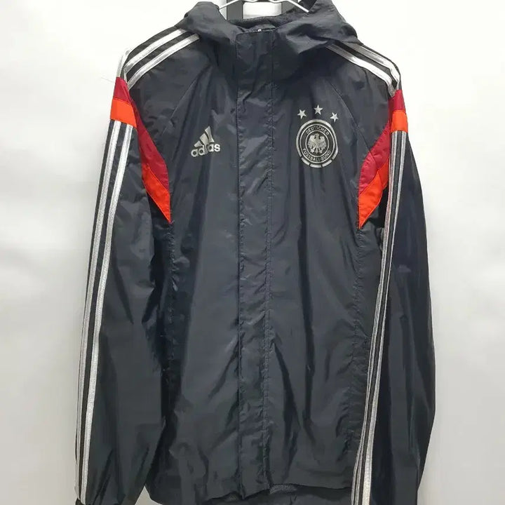 [BUNJANG] Adidas Germany Windbreaker Rain Jacket Black / 아디다스 독일 바람막이 레인 자켓 블랙 100