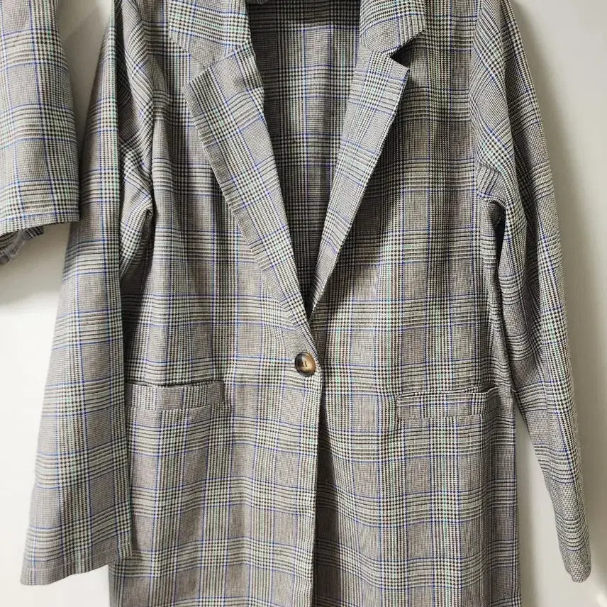[BUNJANG] Check Pattern Jacket and Shorts Set / 체크자켓 반바지셋업(새상품)