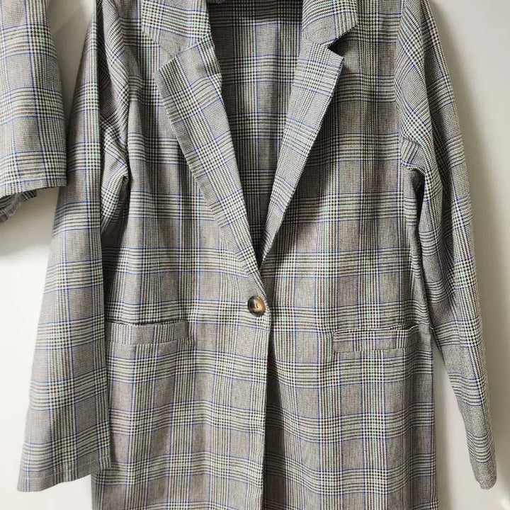 [BUNJANG] Check Pattern Jacket and Shorts Set / 체크자켓 반바지셋업(새상품)