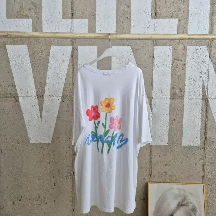[BUNJANG] Merci J Boutique Oversized Long T-Shirt / 메르시제이부티크 오버핏 반팔 롱티셔츠(TS