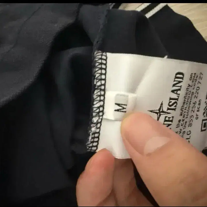 [BUNJANG] Stone Island Navy Pique Polo Shirt M / 스톤아일랜드 네이비 피케 폴로셔츠 m