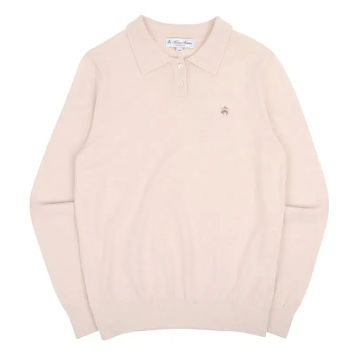 [BUNJANG] Brooks Brothers Logo Button-Up Wool Knit Sweater / 브룩스브라더스 로고 버튼업 울 니트