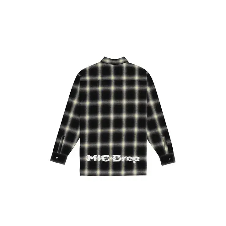 [BUNJANG] BTS "MIC Drop" Checkered Shirt (Limited Edition) / BTS 마이크 드롭 체크 셔츠 L 한정판 굿즈