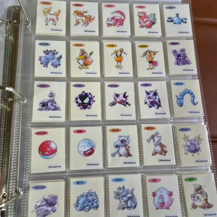 [BUNJANG] Pokemon Artwork Ttibusil Set 100 Types Complete / 포켓몬 아트워크 띠부씰 100종 전종