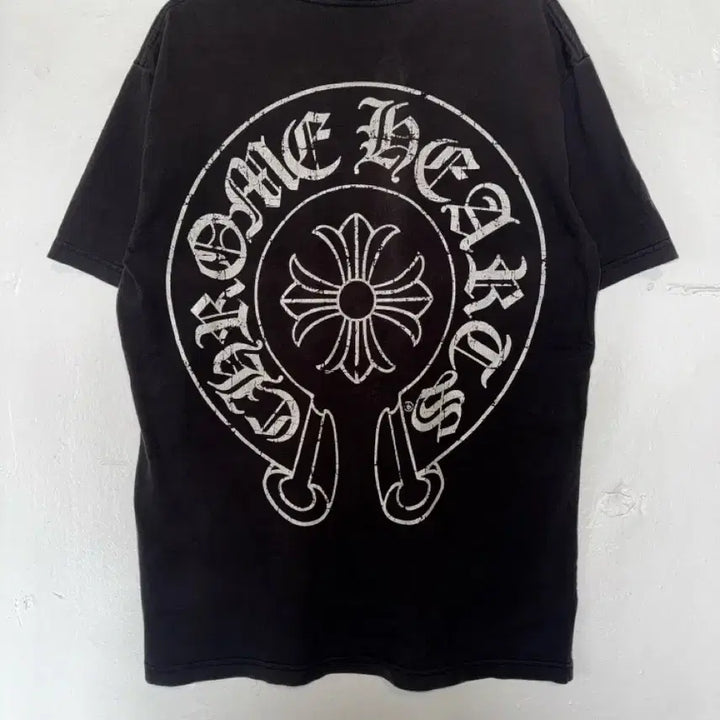 [BUNJANG] Chrome Hearts Horseshoe Logo Pocket T-Shirt Black / 정품 크롬하츠 홀스슈 로고 포켓 반팔 티셔츠 블랙