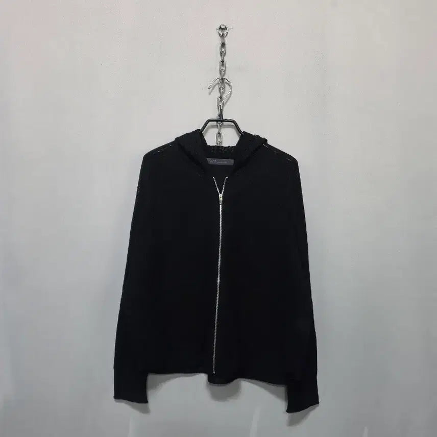 [BUNJANG] MOE Lightweight Knit Hooded Zip-Up / 모에 moe 니트  후드 집업(얇음)