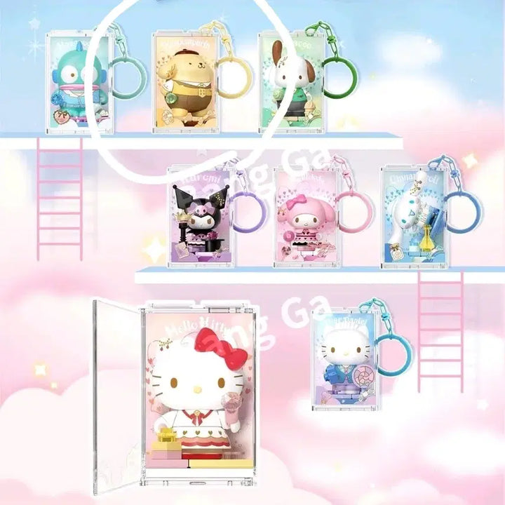 [BUNJANG] Sanrio Pompompurin Building Block Keyring (Sealed) / [미개봉] 산리오 랜덤 피규어 > 폼폼푸린 조립 블록 키링