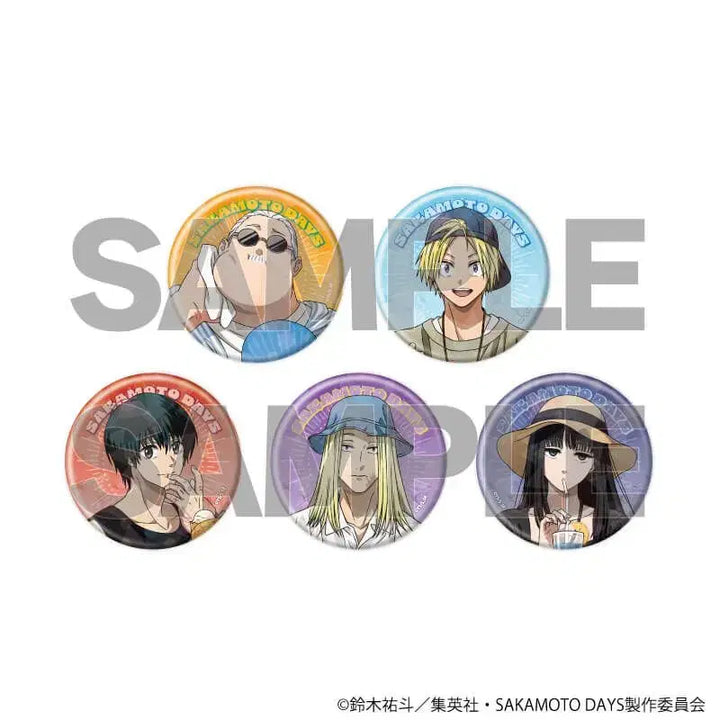 [BUNJANG] Sakamoto Days Popup Store Hologram Can Badge Summer Casual Ver. / [랜덤] 사카모토 데이즈 팝업 스토어 홀로그램 캔뱃지 여름 사복 Ver