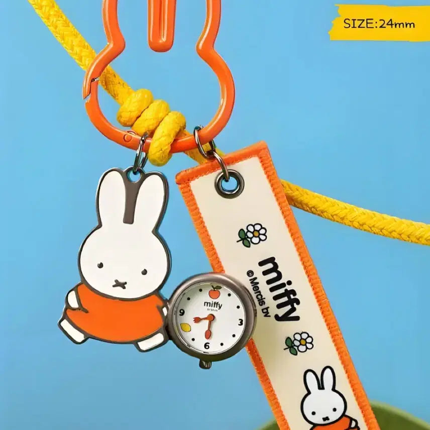 [BUNJANG] Miffy Random Watch Keychain (Pocket Watch) + Character Ring / 미피 랜덤 시계 키링 (회중시계)+ 캐릭터 반지