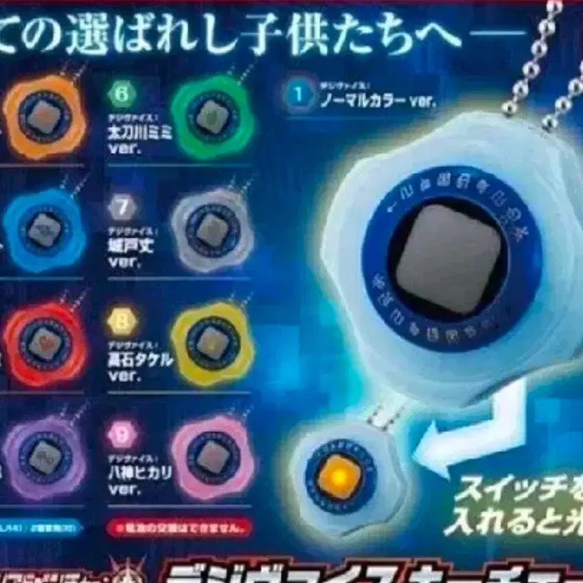 [BUNJANG] Digimon Official Digivice Keychain Gacha / 디지몬 공식 디지바이스 키링 가챠(정석)