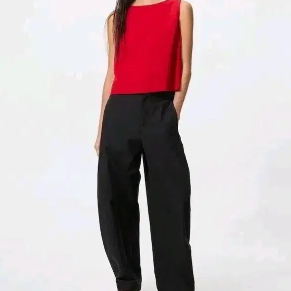 [BUNJANG] Uniqlo Jersey Wide Leg Pants - Black, Size S / 유니클로 저지베럴레그팬츠 S 블랙