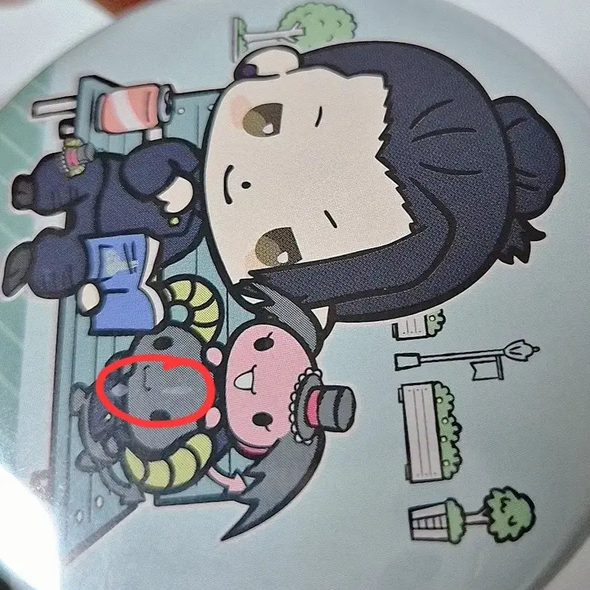 [BUNJANG] Jujutsu Kaisen Suguru Geto Sanrio Collaboration Pin Badge Lolomaic / 주술회전 게토 스구루 산리오 콜라보 뱃지 롤로매닉