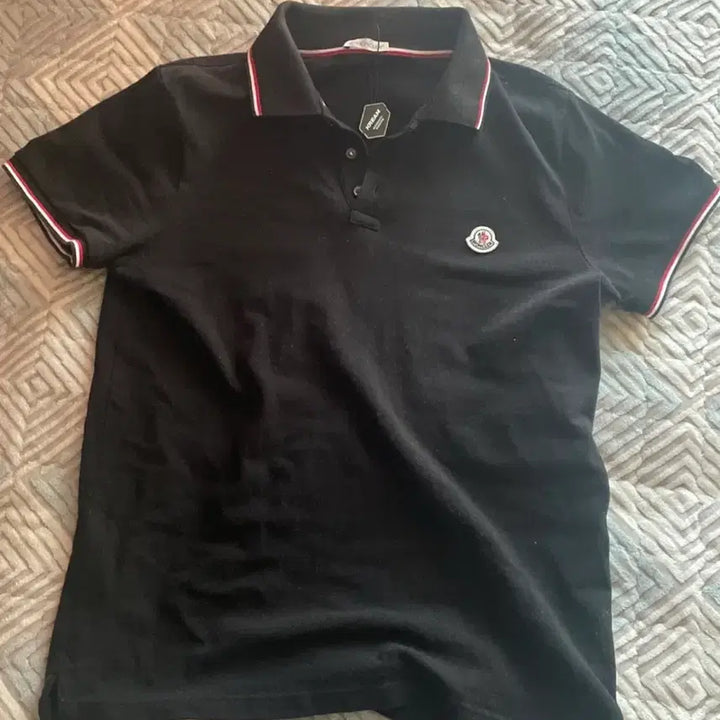 [BUNJANG] Moncler Black Short Sleeve Polo T-shirt / 몽클레어 pk티