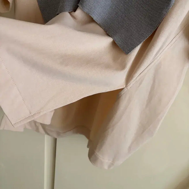 [BUNJANG] System Layered Shoulder Shawl T-shirt / 새상품/시스템 어깨숄 레이어드 티셔츠F55-77
