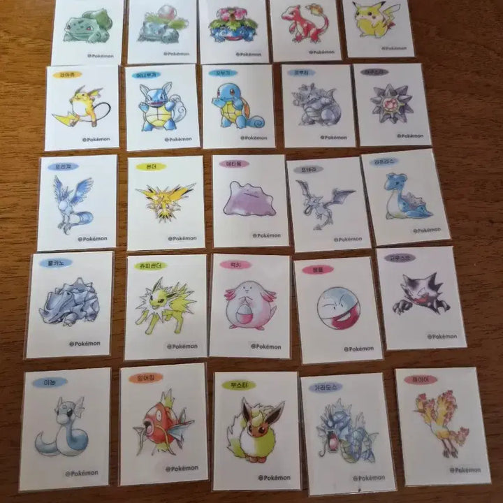[BUNJANG] Pokemon Artwork Tteokbokki Stickers / 포켓몬 아트워크 띠부씰