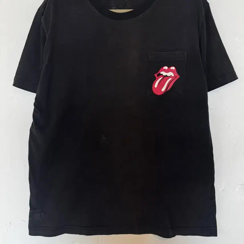 [SOLD OUT] 정품)크롬하츠 x 롤링스톤즈 홀스슈 반팔티셔츠 블랙