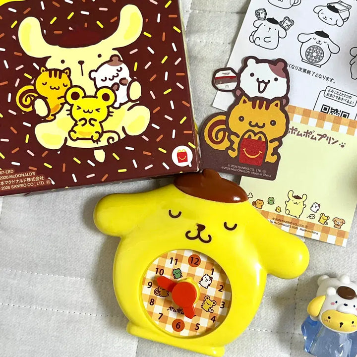 [BUNJANG] Sanrio Pompompurin McToy 2 Types + Ice Gacha Set / 산리오 폼폼푸린 맥토이 2종세트+얼음(아이스)가챠