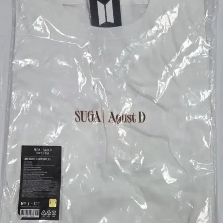 [BUNJANG] BTS Suga Agust D Tour D-Day Long Sleeve T-Shirt White XL / (3일간세일)BTS 슈가 Agust D 투어 롱슬리브 티셔츠