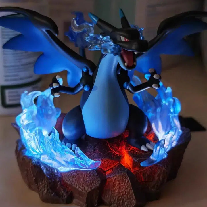 [BUNJANG] HOLLYBOX Genuine Pokémon Mega Charizard X LED Figure / [HOLLYBOX 정품] 포켓몬스터 메가리자몽X LED 피규어