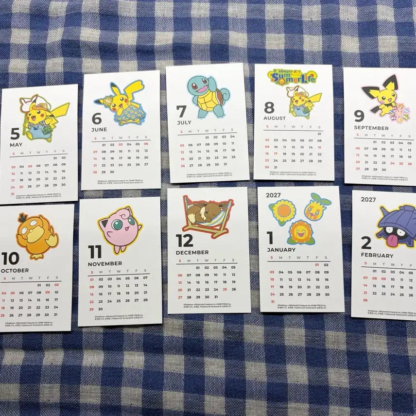 [BUNJANG] A.H.C. Pokemon Mini Calendar (Sealed) / Ahc 포켓몬 포켓몬스터 미니 달력 미개봉
