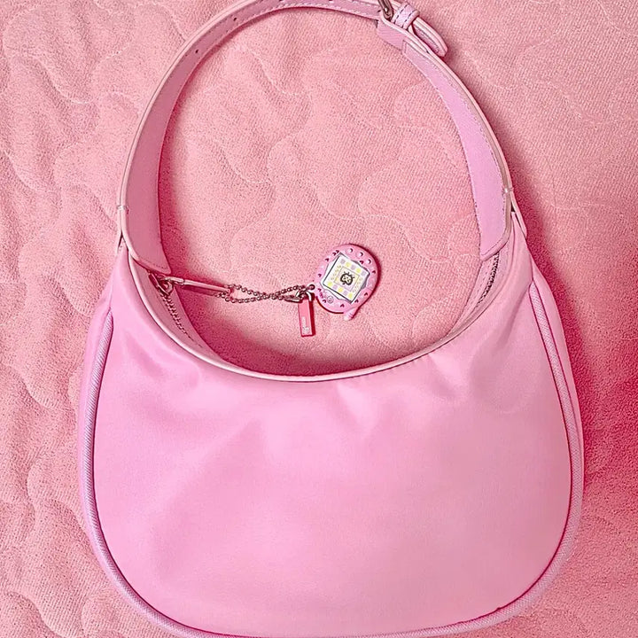 [BUNJANG] Amanda Mini Hobo Bag Shoulder Bag Pink / lap랩아만다미니호보백숄더백핑크프라다저렴이가방토트백딸기우유