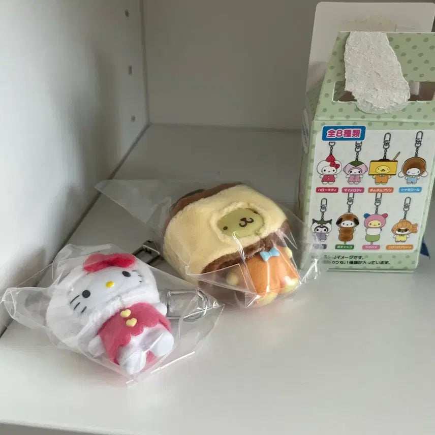 [BUNJANG] Sanrio Chibi Tomo Kitty Pompompurin Set / 산리오 치비토모 키티 폼폼푸린