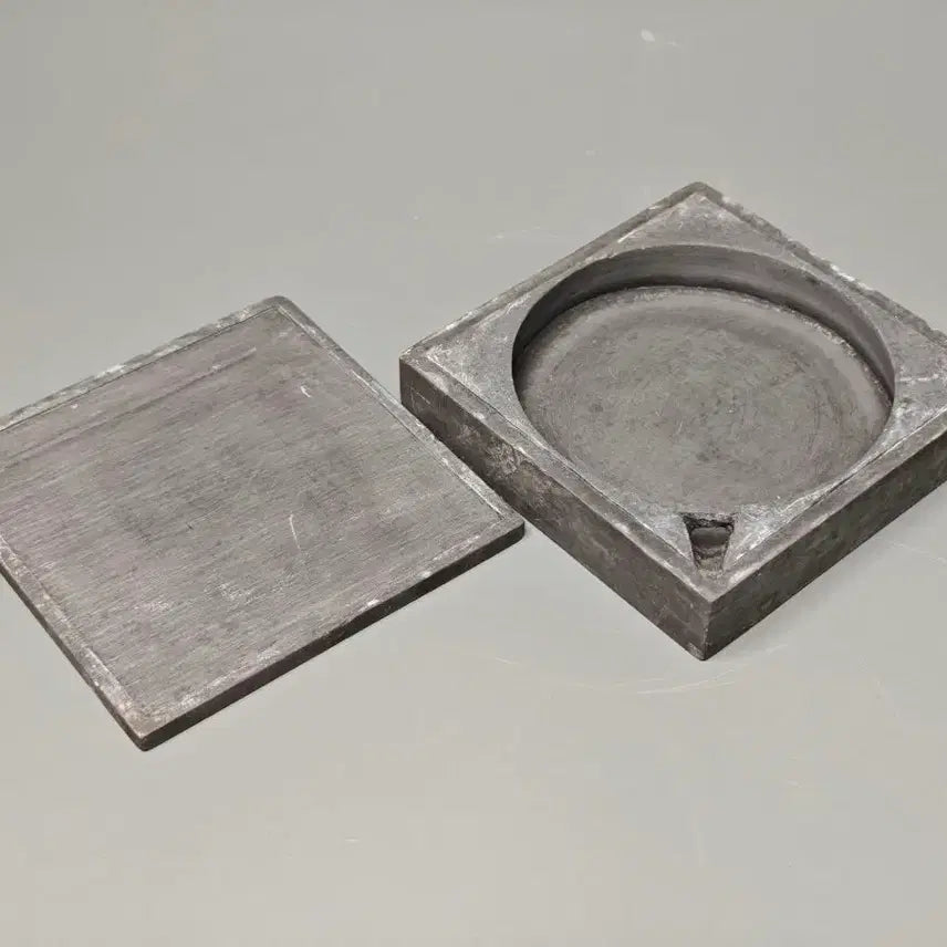 [BUNJANG] Korean Republic Era Inkstone (Jinpum) / 민국시대 흡주석 실용형 사방연 벼루(진품)