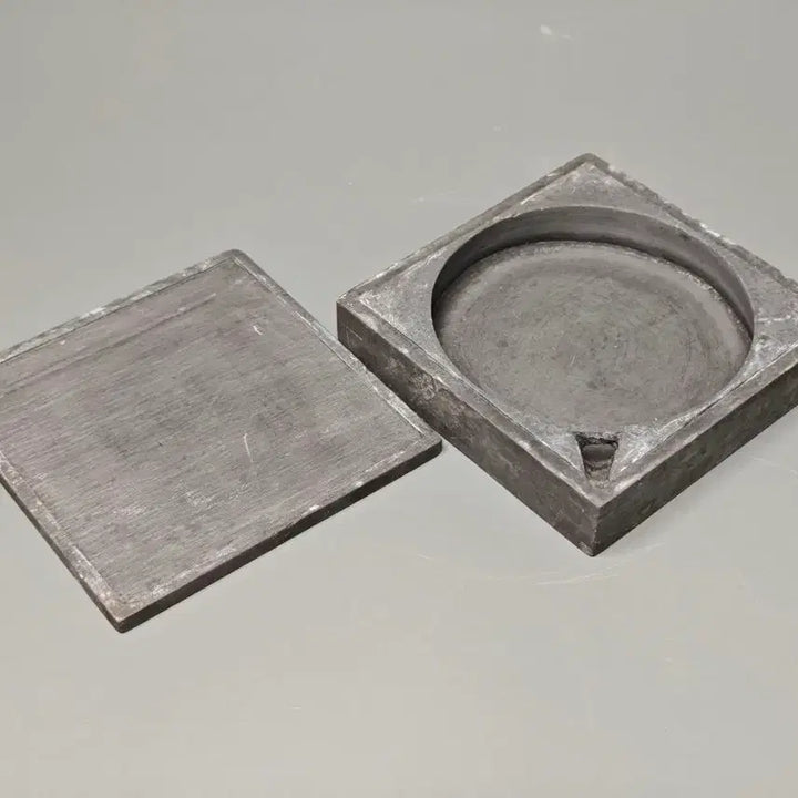 [BUNJANG] Korean Republic Era Inkstone (Jinpum) / 민국시대 흡주석 실용형 사방연 벼루(진품)