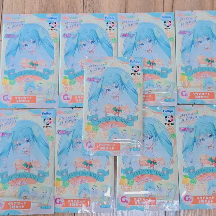 [BUNJANG] FURYU Hatsune Miku Citrus Miku Prize G Clear Card / [후류쿠지]하츠네 미쿠 시트러스 미쿠 G상